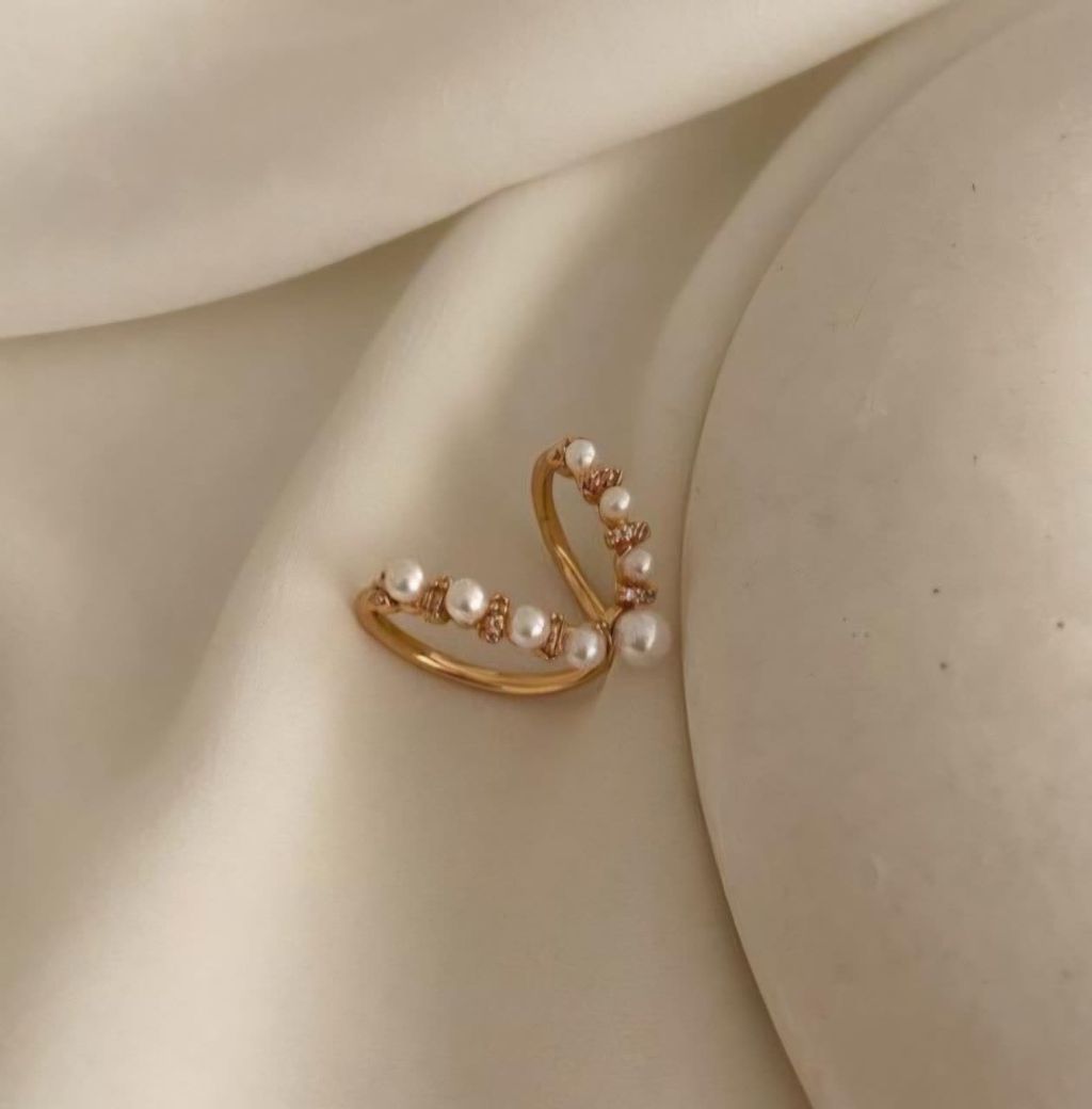 گوشواره ایرکاف مرواریدی ژوپینگ کد 2854